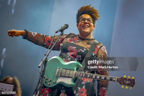 Brittany Howard of Alabama Shakes performs on Day 3 of the Osheaga Music and Art Festival at Parc Jean-Drapeau on August 6, 2017 in Montreal, Canada.