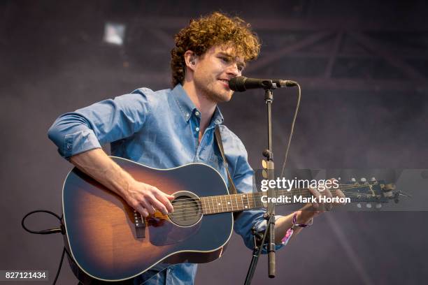 Vance Joy performs on Day 3 of the Osheaga Music and Art Festival at Parc Jean-Drapeau on August 6, 2017 in Montreal, Canada.