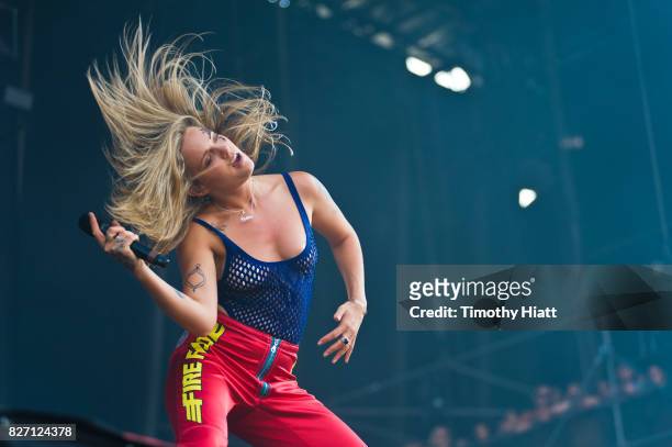 Tove Lo performs on Day Four of Lollapalooza at Grant Park on August 6, 2017 in Chicago, Illinois.
