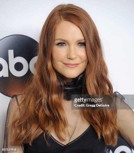 Darby Stanchfield arrives at the 2017 Summer TCA Tour - Disney ABC Television Group at The Beverly Hilton Hotel on August 6, 2017 in Beverly Hills,...
