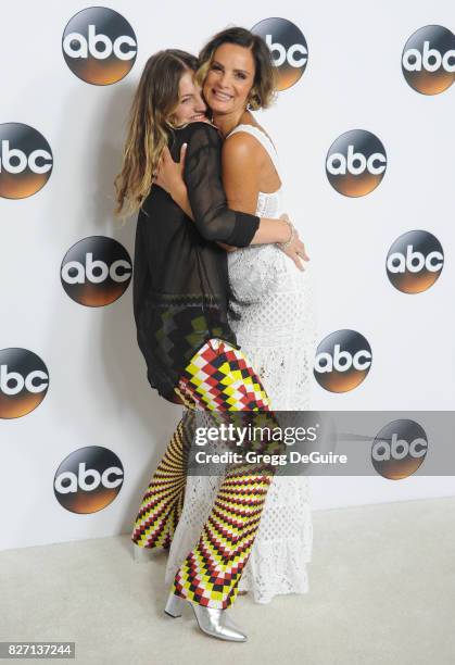 Gabrielle Anwar and daughter Willow Anwar arrive at the 2017 Summer TCA Tour - Disney ABC Television Group at The Beverly Hilton Hotel on August 6,...