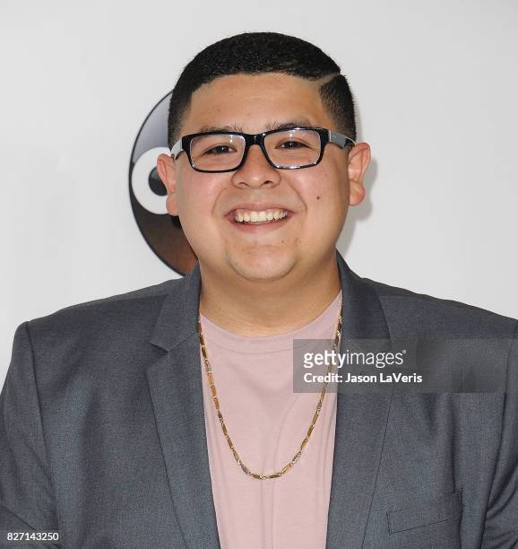 Actor Rico Rodriguez attends the Disney ABC Television Group TCA summer press tour at The Beverly Hilton Hotel on August 6, 2017 in Beverly Hills,...