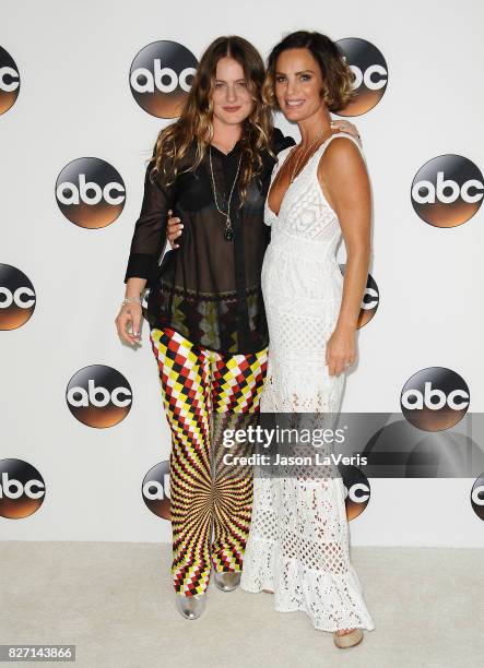 Actress Gabrielle Anwar and daughter Willow Anwar attends the Disney ABC Television Group TCA summer press tour at The Beverly Hilton Hotel on August...