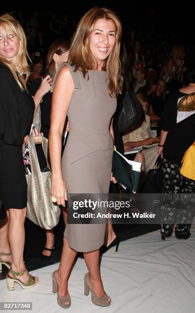 Editor-at-Large of Elle Nina Garcia attends the Carolina Herrera Spring 2009 fashion show during Mercedes-Benz Fashion Week at The Tent, Bryant Park...