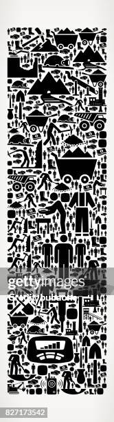 letter i mining industry vector graphic - digging hole stock illustrations