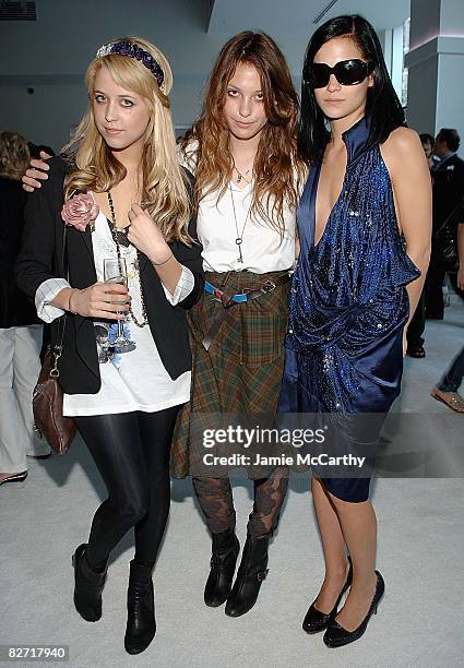 Peaches Geldof ,Cory Kennedy and Leigh Lezark attend Preen Spring 2009 at Espace on September 7, 2008 in New York City.
