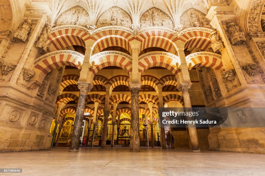 Inside The Mosque-Cathedral of Cordoba