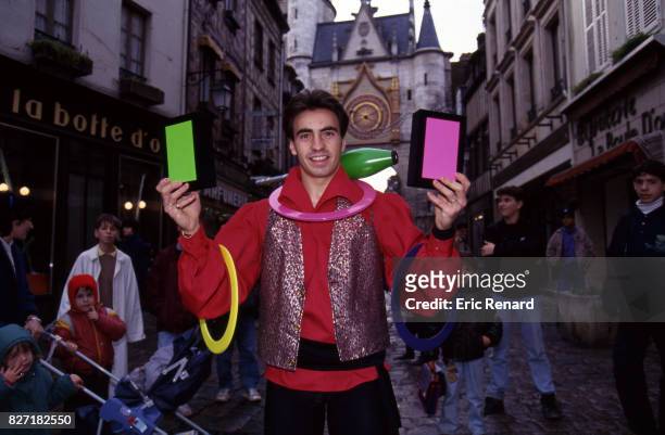 Corentin Martins of Auxerre during a photoshoot on January 5, 1993 in Auxerre, France.