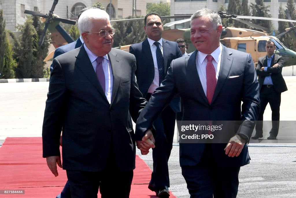 King Abdullah II of Jordan Visits Ramallah