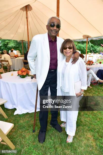 Charles Brown and Carmalita Brown attend UNCF VIP Brunch hosted by Co-chairs Jean Shafiroff, William Pickens III and Paula Taylor at Private...