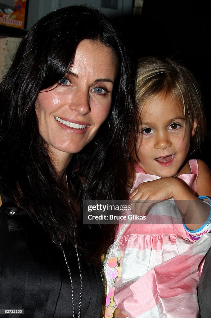 Courteney Cox visits "Hairspray" on Broadway - September 6, 2008