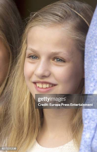 Princess Leonor of Spain visit the Can Prunera Museum on August 6, 2017 in Palma de Mallorca, Spain.