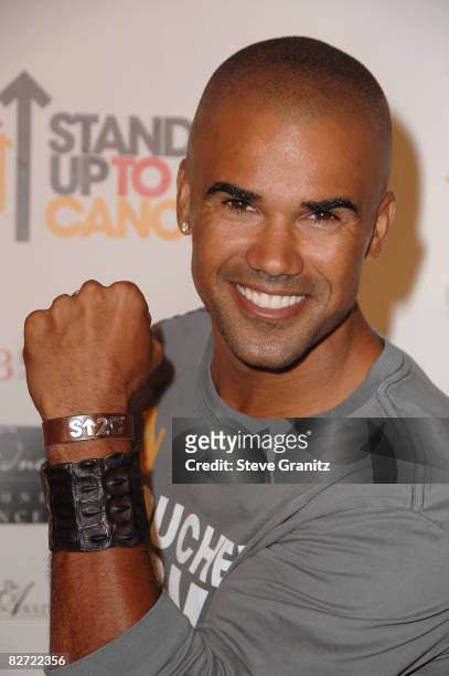 Actor Shemar Moore arrives at Stand Up For Cancer at The Kodak Theatre on September 5, 2008 in Hollywood, California.