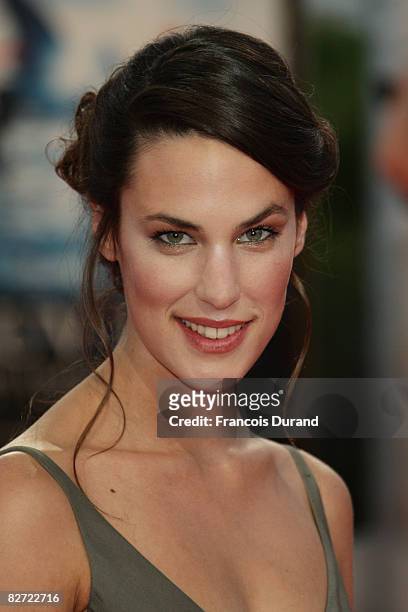 Actress Julie Fournier attends the premiere for 'Recount', during the 34th Deauville Film Festival on September 8, 2008 in Deauville, France.