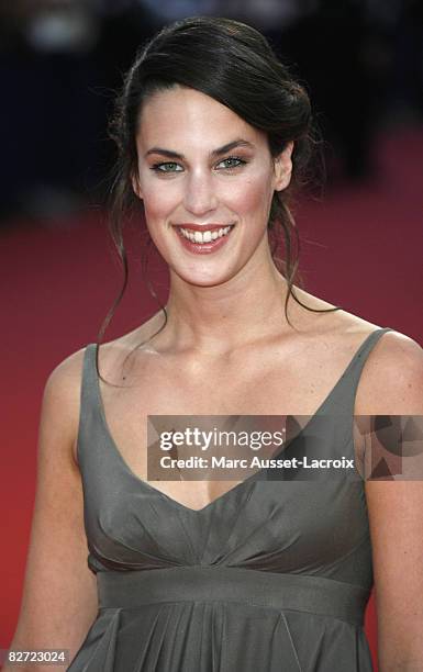 French actress Julie Fournier arrives to attend the premiere for 'Recount', during the 34th US Film Festival, on September 8, 2008 in Deauville,...