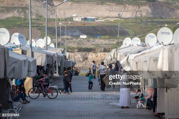 Syrian refugees in the refugee camp Nizip 2, Turkey, 7 August 2017.