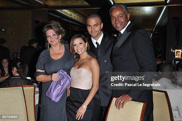 Pamela Parker, Eva Longoria, Tony Parker and Tony Senior attend the IWC Schaffhausen Party at the Park Hyatt Vendome Paris Hotel, on September 08,...