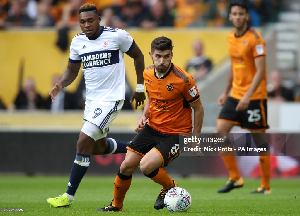 Wolverhampton Wanderers v Middlesbrough - Sky Bet Championship - Molineux