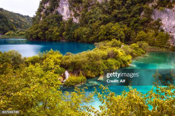 plitvice lakes national park in croatia - kommunen lika senj bildbanksfoton och bilder