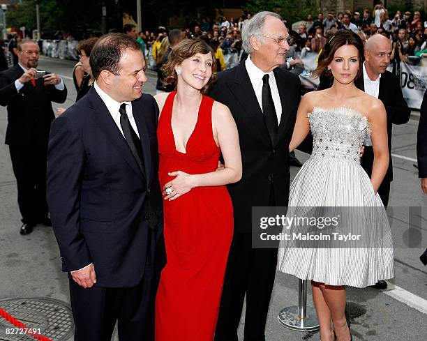 Director Rod Lurie, actress Vera Farmiga, actor Alan Alda, and actress Kate Beckinsale arrive at the "Nothing But The Truth" premiere during the 2008...