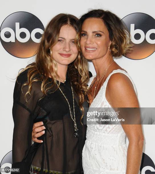 Actress Gabrielle Anwar and daughter Willow Anwar attends the Disney ABC Television Group TCA summer press tour at The Beverly Hilton Hotel on August...