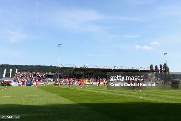 View of the Sibre-Sportzentrum Haarwasen during the preseason friendly match between TSV Steinbach and 1. FC Koeln at Sibre-Sportzentrum Haarwasen on...