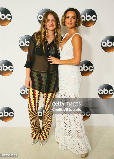 Willow Anwar and Gabrielle Anwar attend the 2017 Summer TCA Tour 'Disney ABC Television Group' on August 06, 2017 in Los Angeles, California.