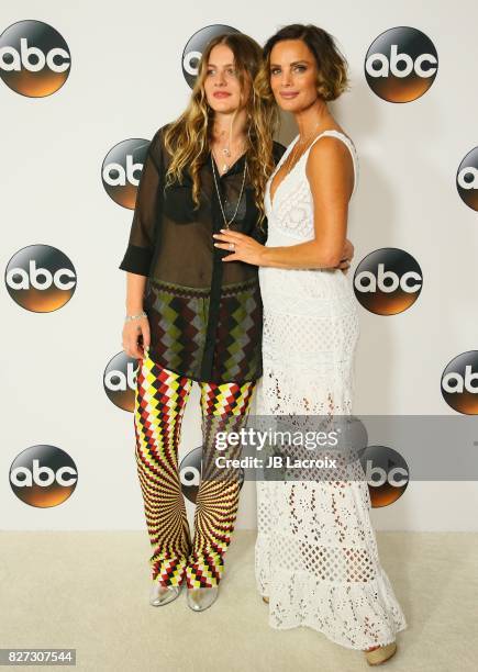 Willow Anwar and Gabrielle Anwar attend the 2017 Summer TCA Tour 'Disney ABC Television Group' on August 06, 2017 in Los Angeles, California.