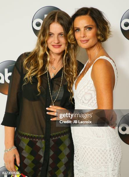 Willow Anwar and Gabrielle Anwar attend the 2017 Summer TCA Tour 'Disney ABC Television Group' on August 06, 2017 in Los Angeles, California.