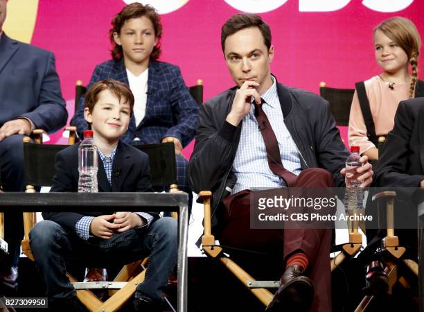 Panel session for the new CBS show, YOUNG SHELDON, at the TCA presentations at the Beverly Hilton Hotel in Los Angeles, August 1, 2017. Pictured:...