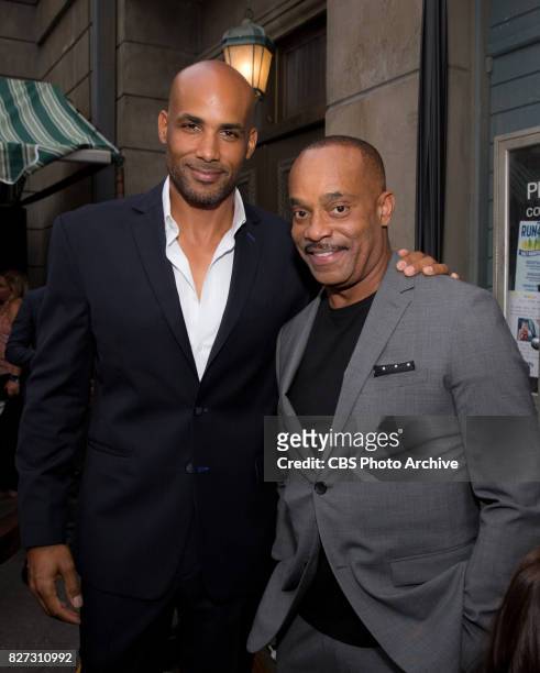 Boris Kodjoe and Rocky Carroll at the CBS Summer soirée for the annual TCA press tour, held on August 1, 2017 in Los Angeles, CA.