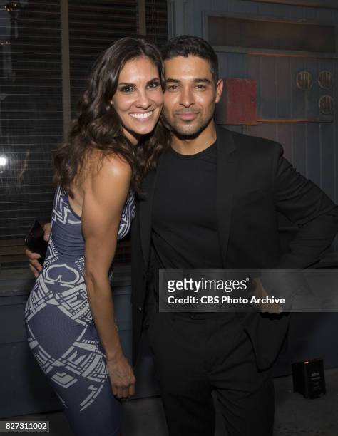 Daniela Ruah and Wilmer Valderrama at the CBS Summer soirée for the annual TCA press tour, held on August 1, 2017 in Los Angeles, CA.