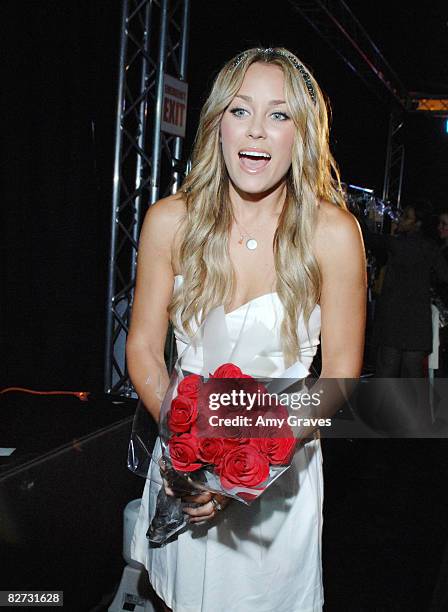 Lauren Conrad attends The Lauren Conrad "Homecoming Fashion Show" at Irvine Spectrum Center on September 8, 2008 in Los Angeles, California.