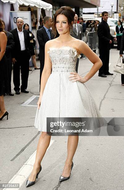 Actress Kate Beckinsale attends the Nothing But The Truth film premiere held at the Ray Thompson Hall during the 2008 Toronto International Film...