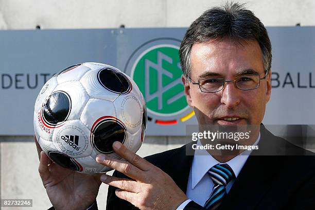 Helmut Sandrock poses during a photo call at the DFB headquarters on September 9, 2008 in Frankfurt am Main, Germany