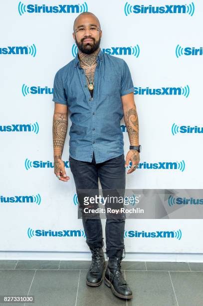 Nahko visits Sirius XM at SiriusXM Studios on August 7, 2017 in New York City.