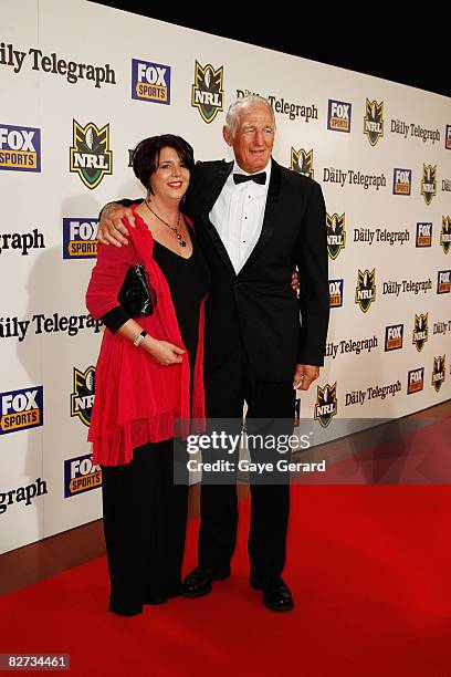 Norm Provan and Daughter Susanne Provan arrive at the 2008 Dally M Awards at the Hordern Pavilion in Sydney September 09, 2008