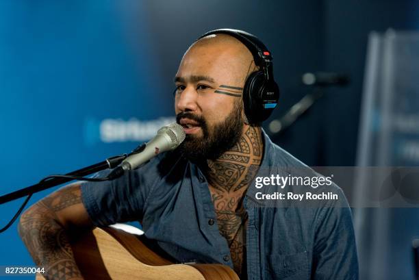 Nahko visits Sirius XM at SiriusXM Studios on August 7, 2017 in New York City.