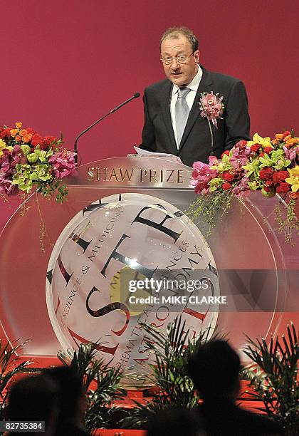 British scientist Keith Campbell speaks at the Shaw Prize award presentation ceremony in Hong Kong on September 9, 2008. The groundbreaking...