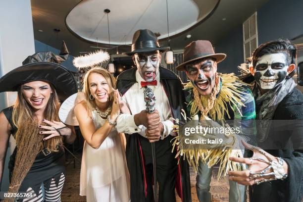 adult halloween party - fancy dress costume stock pictures, royalty-free photos & images