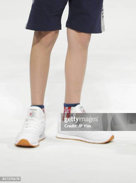 Young model walks the runway for Losan collection during petitePARADE at Children's Club at Jacob Javitz Center on August 7, 2017 in New York City.