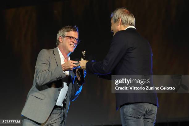 Todd Haynes receives the Lifetime Achievement Award during the 70th Locarno Film Festival on August 7, 2017 in Locarno, Switzerland.