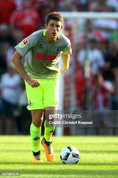 Frederik Srensen of Kln runs with the ball during the preseason friendly match between TSV Steinbach and 1. FC Koeln at Sibre-Sportzentrum Haarwasen...