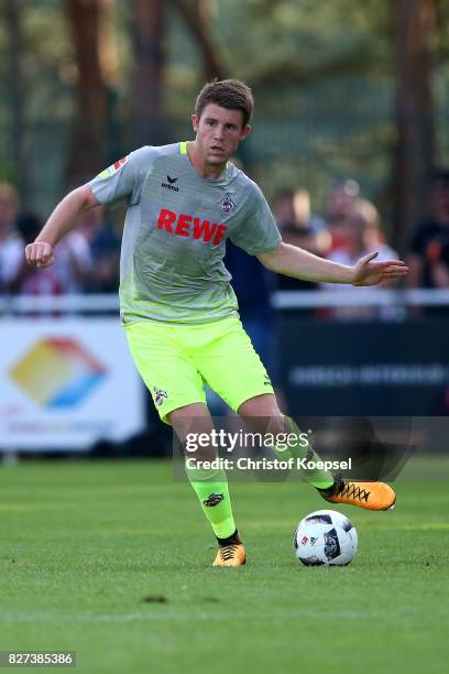 Frederik Srensen of Kln runs with the ball during the preseason friendly match between TSV Steinbach and 1. FC Koeln at Sibre-Sportzentrum Haarwasen...