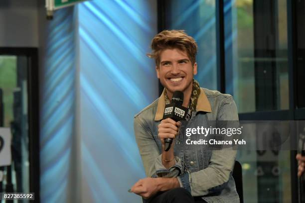 Joey Graceffa attends Build series to discuss "Escape The Night" at Build Studio on August 7, 2017 in New York City.