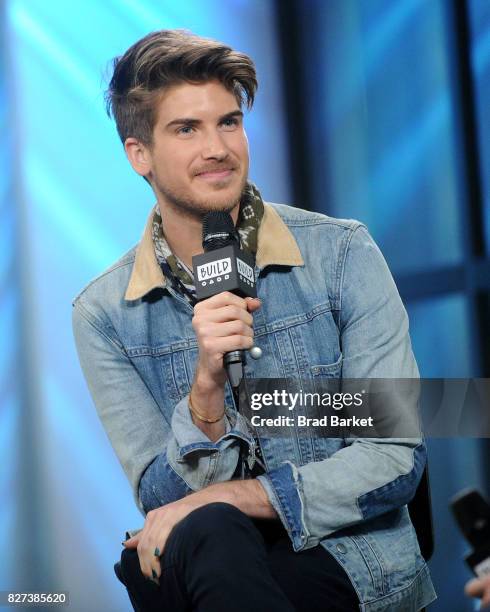 Joey Graceffa attends Build Presents Joey Graceffa discussing his hosting role In the YouTube Red Surreality Competition Series, "Escape The Night"...