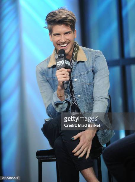 Joey Graceffa attends Build Presents Joey Graceffa discussing his hosting role In the YouTube Red Surreality Competition Series, "Escape The Night"...