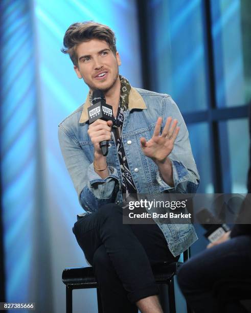 Joey Graceffa attends Build Presents Joey Graceffa discussing his hosting role In the YouTube Red Surreality Competition Series, "Escape The Night"...