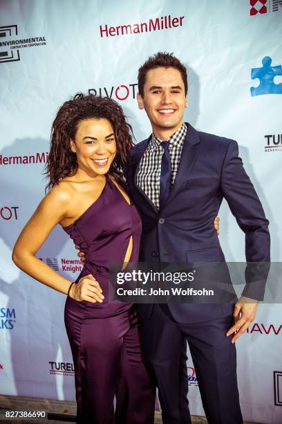 Arianna Young and Monty Geer attend Autism Speaks' 5th Annual Celebrity Poker Tournament at Herman Miller Show Room on August 5, 2017 in Los Angeles,...