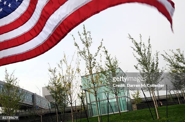 The newly erected Boston Logan International Airport 9-11 Memorial is seen for victims of flights United Airlines 175 and American Airlines 11...